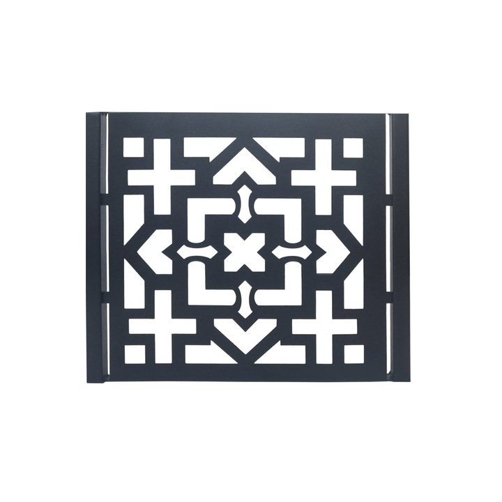 Set picioare metalice pentru masa PM8-72, negru, 74x72cm, 2 buc