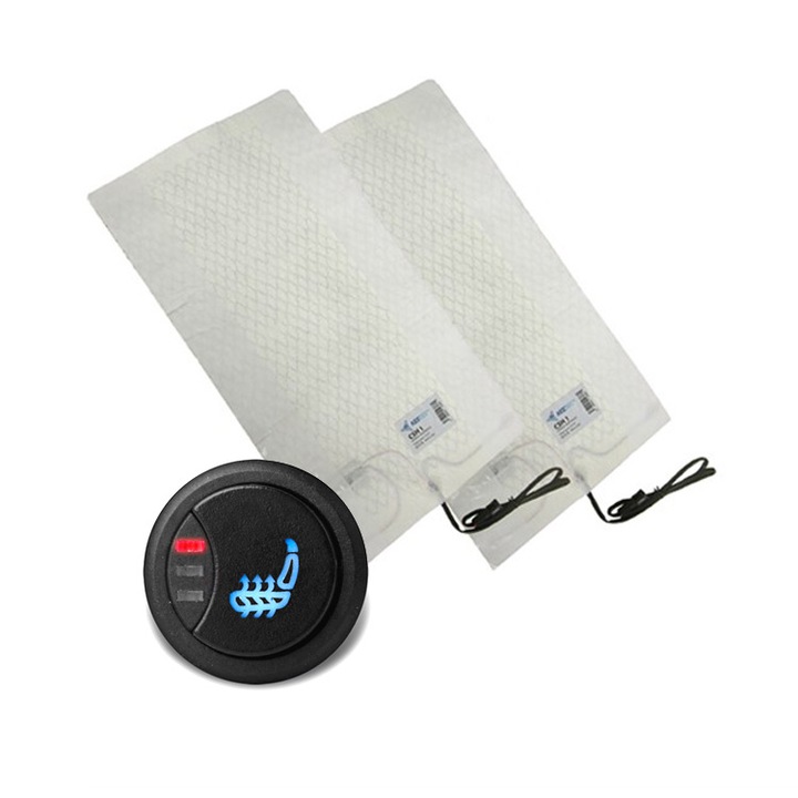 Incalzire in scaun 1 x husa spatar si sezut Keetec CSH2, 3 trepte de incalzire