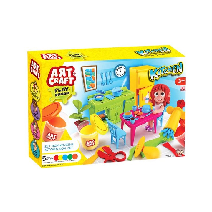 Set Plastilina Bucatarie si accesorii, 30 piese, ATU-088211