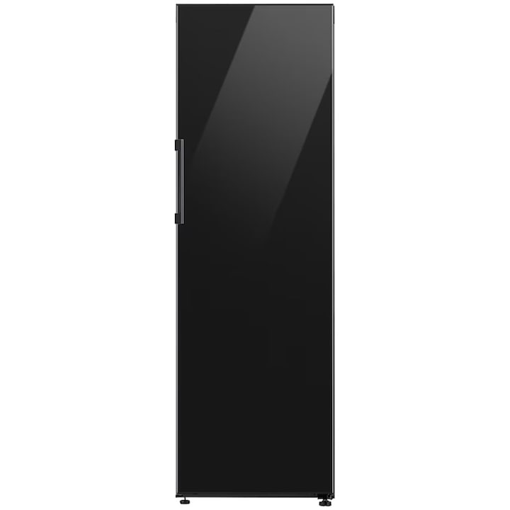 Хладилник с 1 врата Samsung Bespoke RR39C76C322/EF, 387 л, No Frost, Metal Cooling, WiFi Smart Things, Smart Control, Digital Inverter, Клас E, H 185.3 см, Черно стъкло