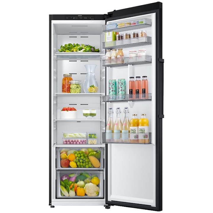 Frigider cu o usa Samsung RR39C7AF5B1/EF, 387 l, No Frost, WiFi Smart Things, Smart Control, Digital Inverter, Clasa E, H 185.3 cm, Dark Inox