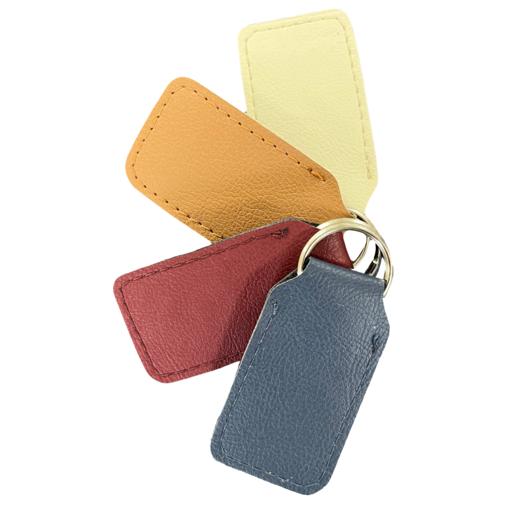 Breloc, The Key Fob I, Piele Ecologica, Albastru Inchis