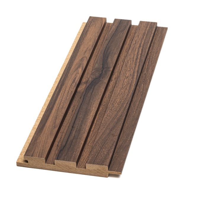 Riflaj Decorativ MDF Stejar inchis 280x12,1x1,8 cm