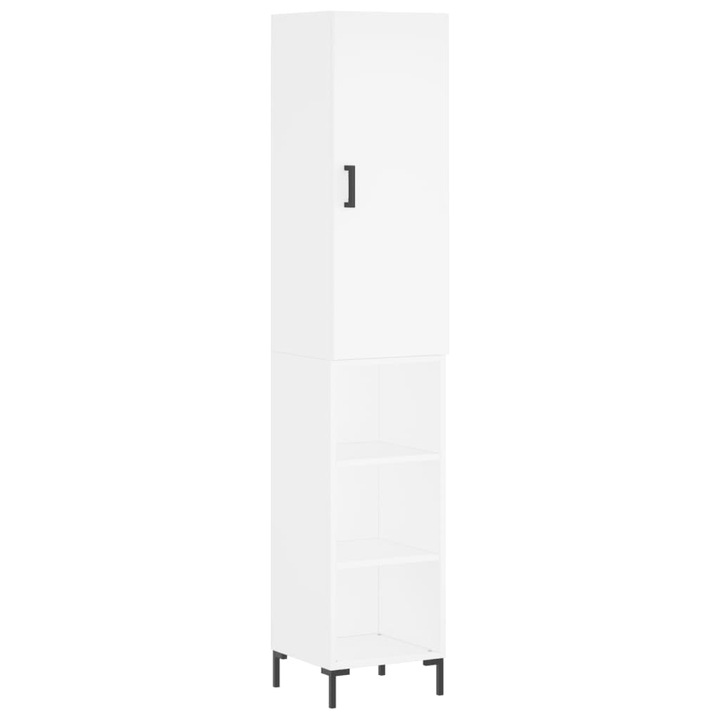 Dulap inalt vidaXL, alb, 34, 5 x 34 x 180 cm, lemn prelucrat, 3198977