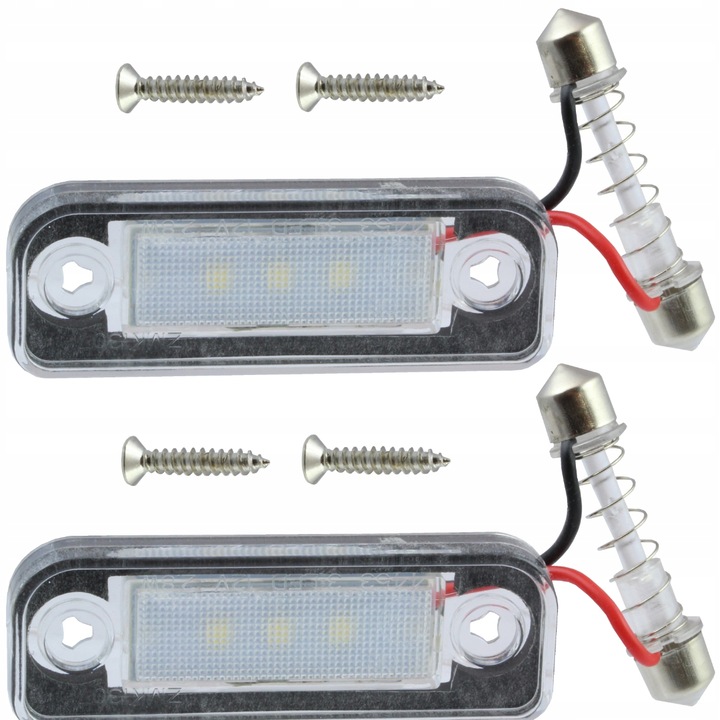 Set 2 Lampi Numar Led Mercedes Benz Clk C209 A209 Cls C219 C W203 E W211 Sl R230 Slk R171, Me Premium