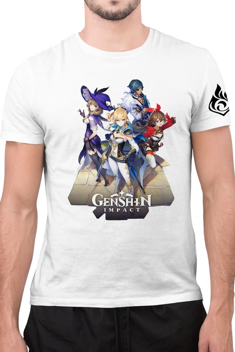 Férfi Póló Genshin Impact Cute Anime Heroes
