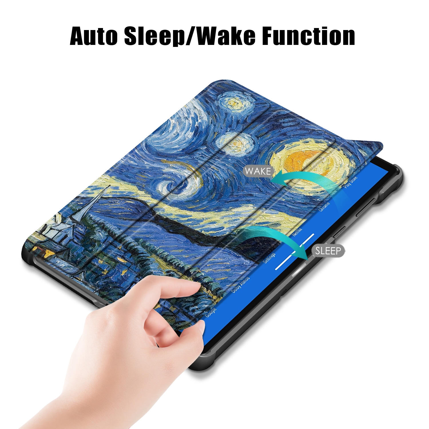 Husa protectie tableta, HUEIROY, Compatibil cu Lenovo Tab M10 FHD, Multicolor