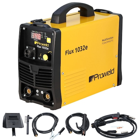 Aparat de sudura multifunctional ProWELD Flux 1032e, tip invertor, functie FCAW MMA si TIG, amperaj 140A