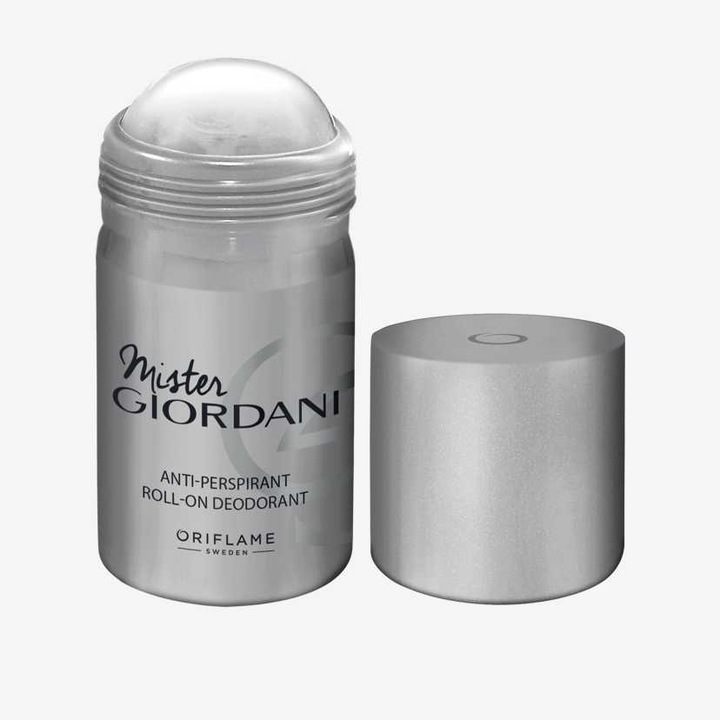 Deodorant roll-on antiperspirant pentru barbati, Mister Giordani, Oriflame, 50 ml