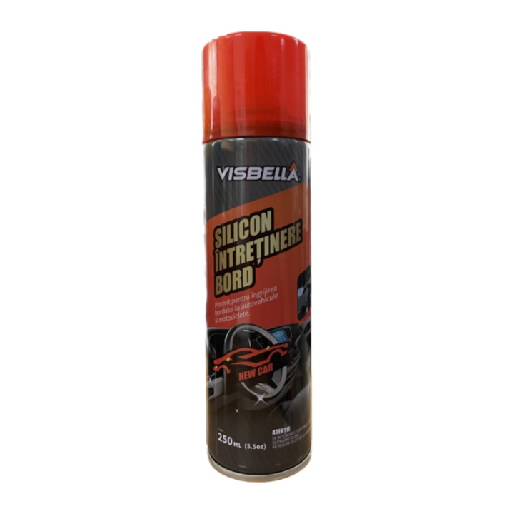Szilikon műszerfal aeroszol, új autó, 250 ml Visbella