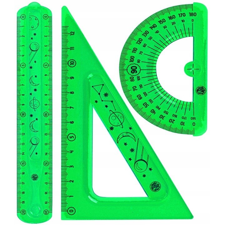 Set geometric, Astra, Flexi, 3 piese