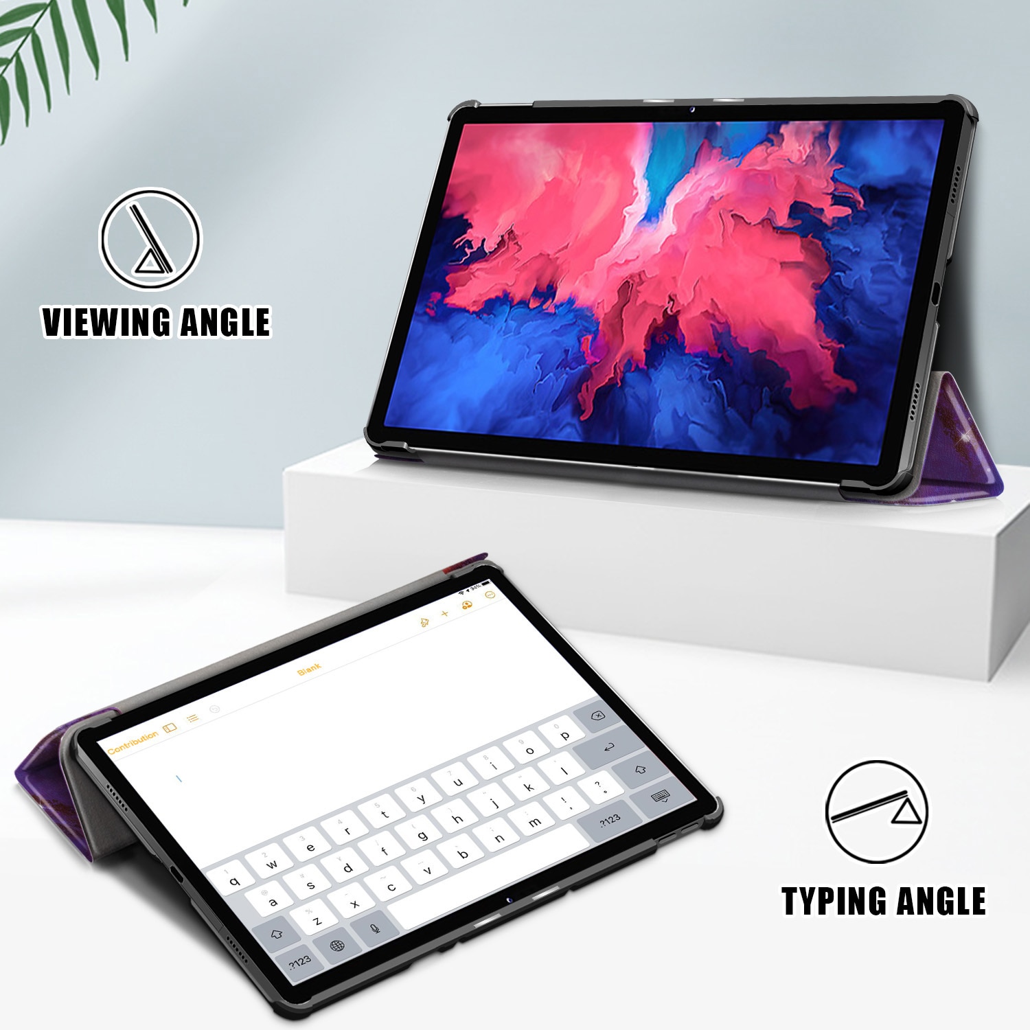 Husa protectie tableta, HUEIROY, Compatibil cu Lenovo Tab P11 Plus, Multicolor