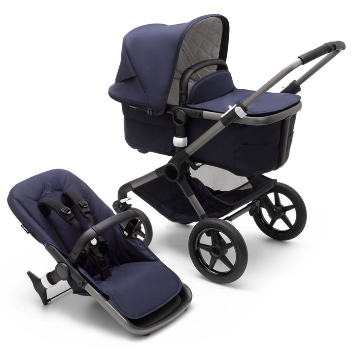 Детска количка 2 в 1 Bugaboo Fox 3 Classic Graphite/Dark Navy