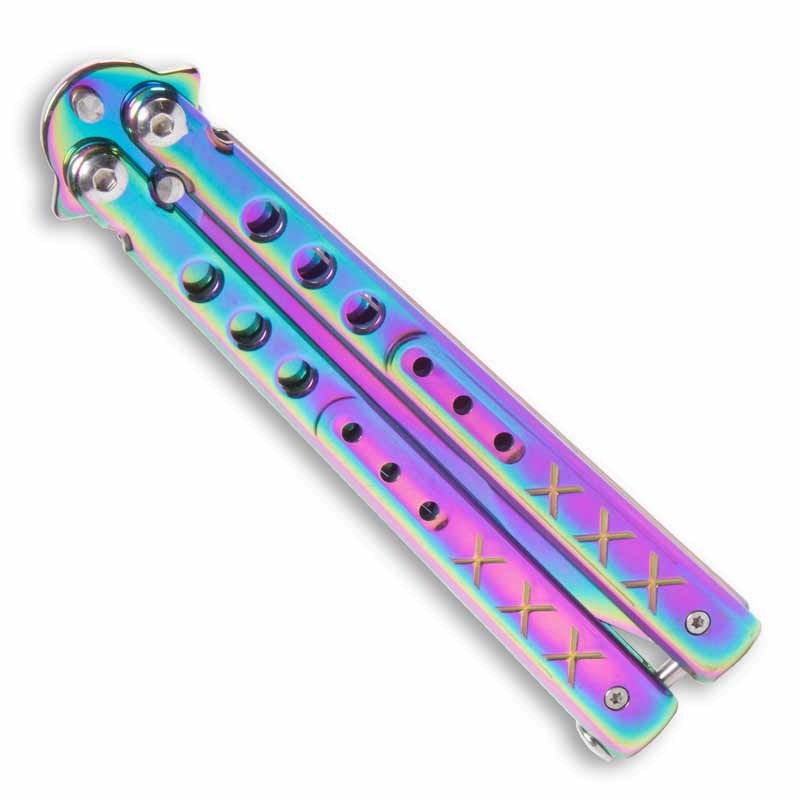 Cutit CS:GO Briceag Butterfly Balisong cu Lama SUPER TRENDS®, Pentru ...