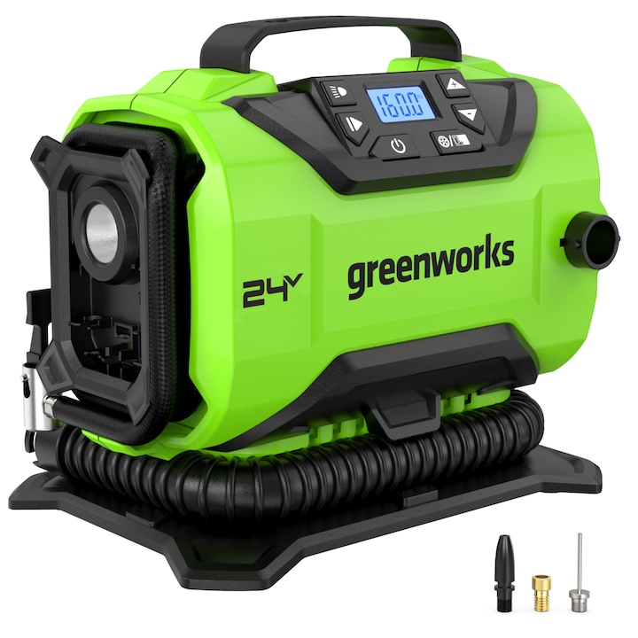 Compresor de aer acumulator de 24v Greenworks G24IN