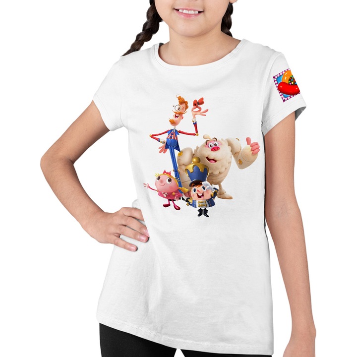 Gyerek Póló Lányok Candy Crush Saga Tiffy Yeti Toffee Bubblegum