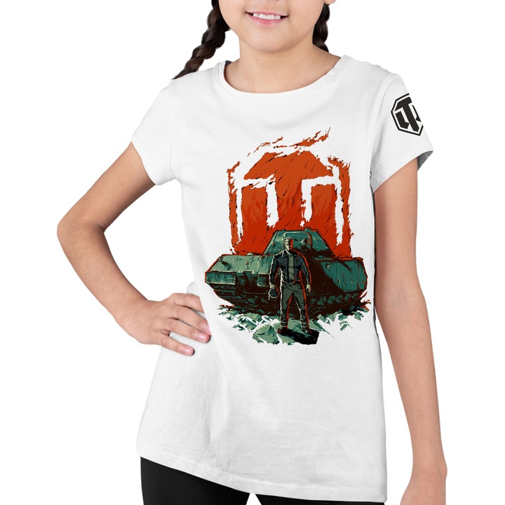 Gyerek Póló Lányok World of Tanks Soldier Gaming War