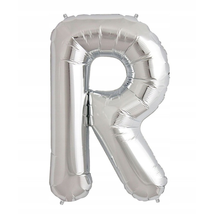Балон буква, M IMPORT, 40x30cm, сребърен, пълнене с въздух или хелий