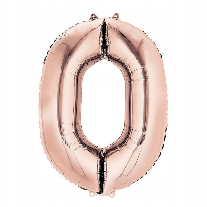 Балон номер 0, М ВНОС, алуминиево фолио, 70-80 см, розов