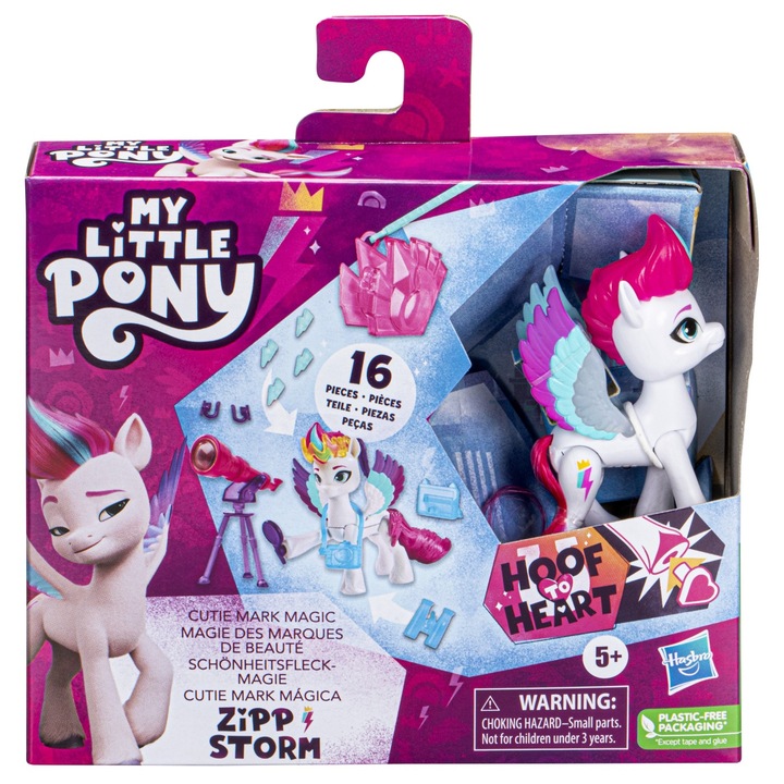 My Little Pony figura - Cutie jel varázslat: Zipp Storm 7,5 cm