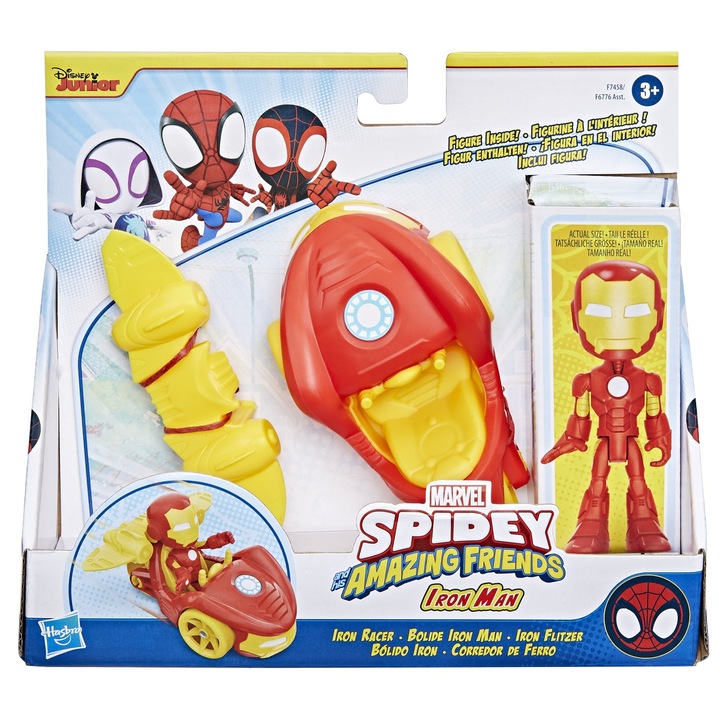 Комплект за игра Spidey and his Amazing Friends - Фигурка и аксесоар, Iron Man