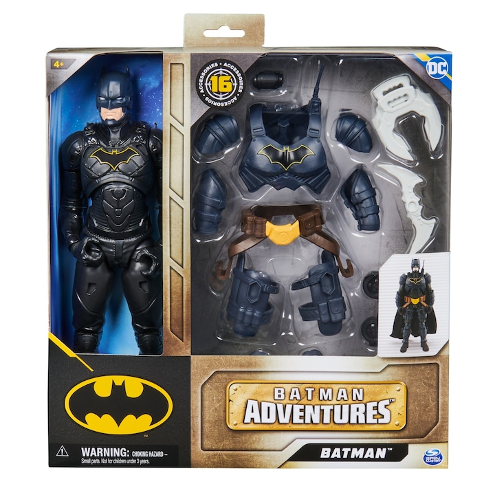 Batman figura - Batman Adventures, 16 kiegészítővel, 30 cm