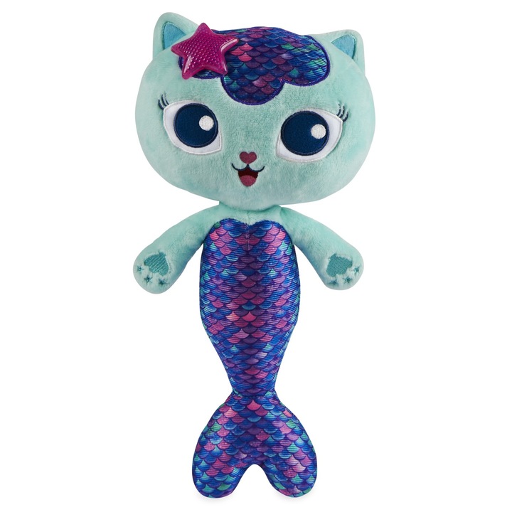 Плюшена играчка Gabby's Dollouse - Mercat, Интерактивна, 35 см