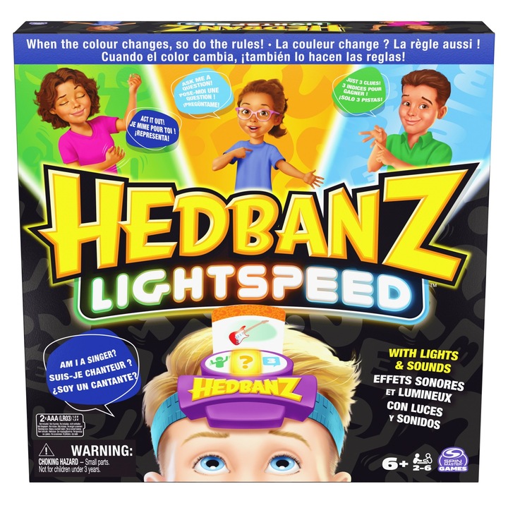 Игра Spin Master - Hedbanz, Lightspeed, Английски език