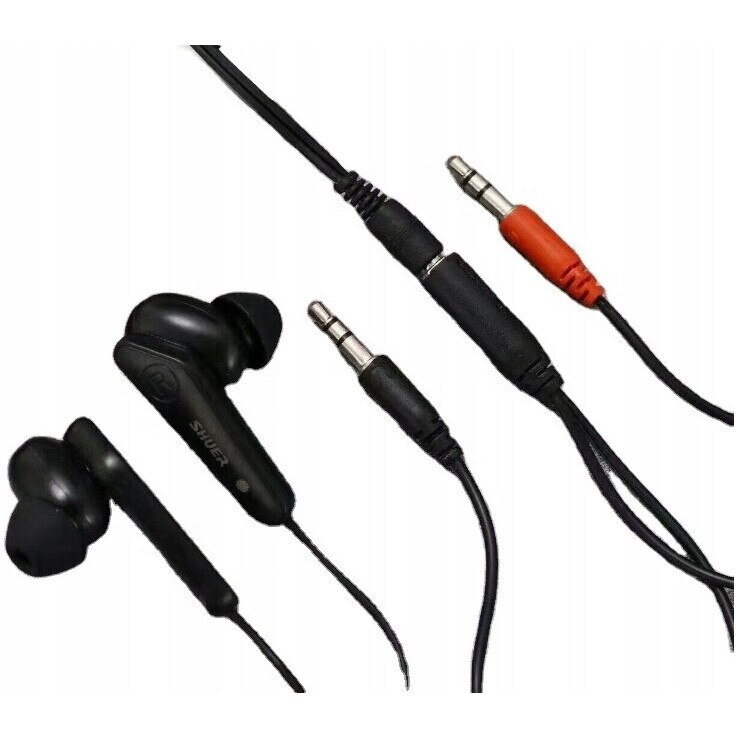 Casti cu fir Shuer X1 Pro, in-ear, negru, 150cm, cu adaptor Jack