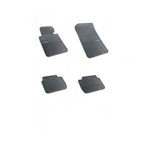 Covoare cauciuc BMW Seria 3, E36 1991-2000, negru, 4 buc/set + Cadou Lichid Siliconic pentru bord