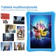 Tableta pentru copii de 10 inch, LULUGTI, Android 13, 6GB RAM, 128 GB ROM, ecran tactil IPS HD 1280x800, tableta cu control parental, software pentru copii preinstalat, WiFi, Bluetooth, Albastru