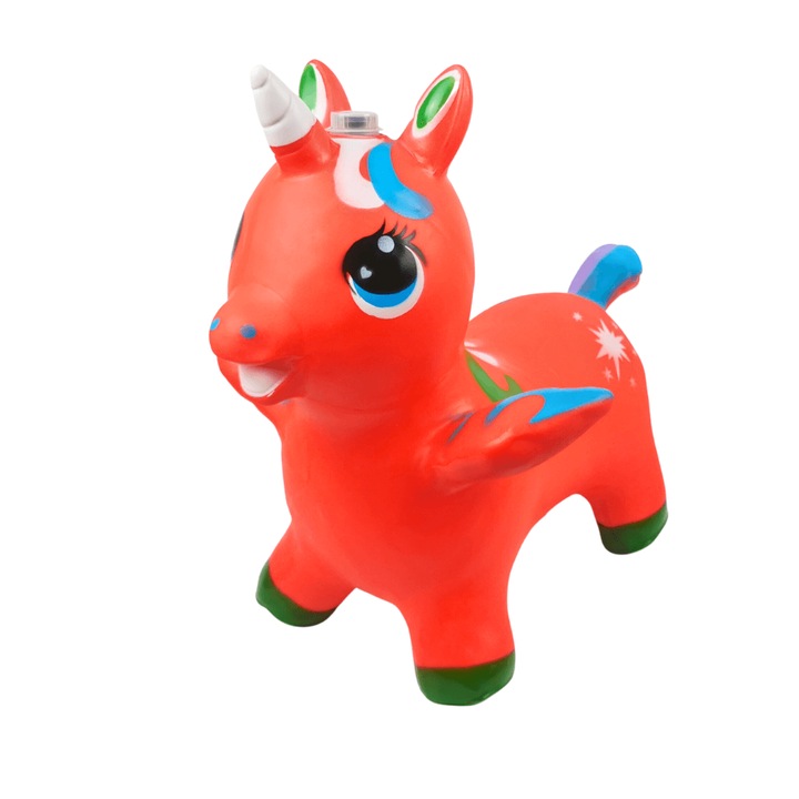 Cal gonflabil, Cauciuc, Cu sunete si lumini, Rosu