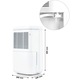 Dezumidificator DacEnergy©, capacitate rezervor apa 2,2 l, cronometru de 12 ore, 60 m3, filtru de particule antibacterian, afisaj LCD, panou de control, functia de dezghetare automata, alb