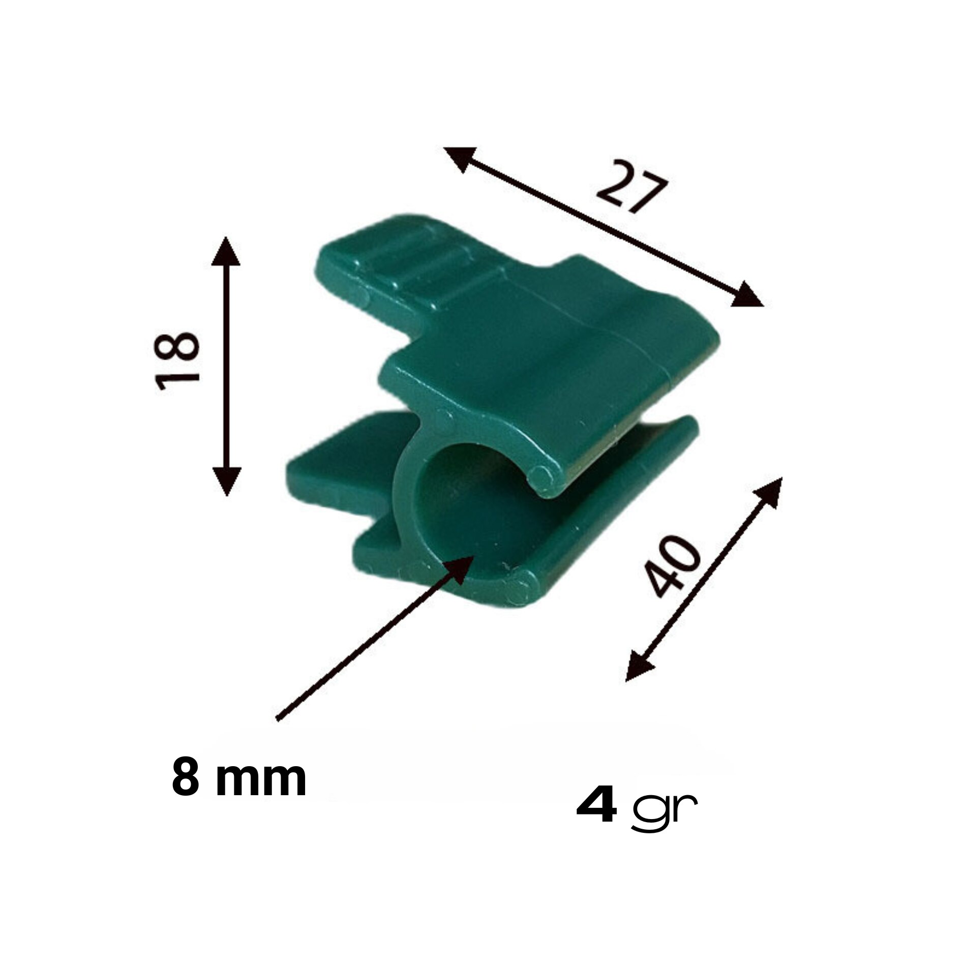 Cleme Solar Pvc Set 20 cleme pentru solar 8mm Plastic - eMAG.ro
