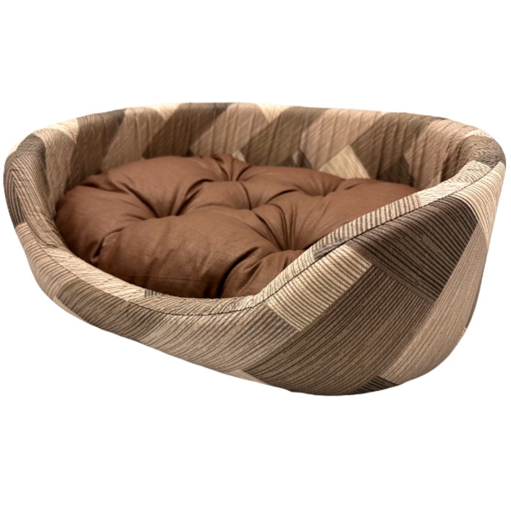Pat pentru caini/pisici, 45x35x13cm, S, Maro
