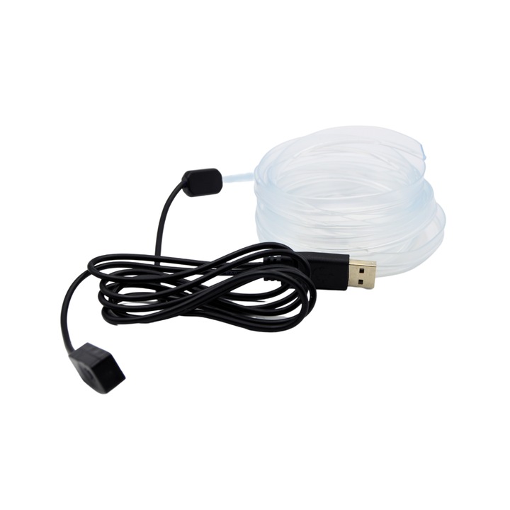 Banda neon auto 2 metri, LED, RGB, 5V, USB