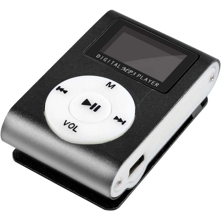 Player MP3 portabil, Sunmostar, USB, Negru
