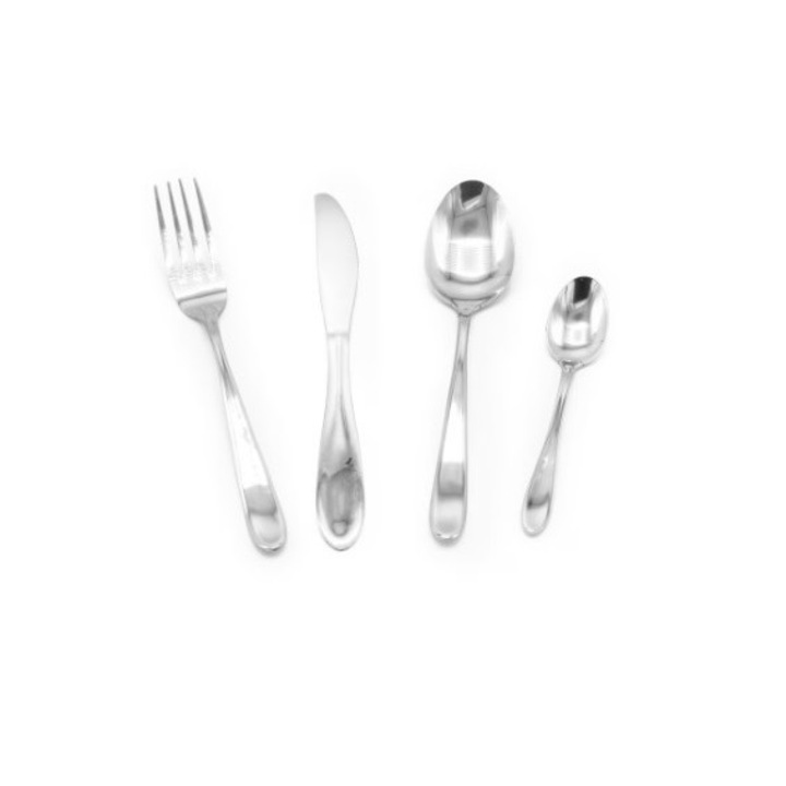 Set tacamuri 24 piese, model Olivia, inox, ICOS