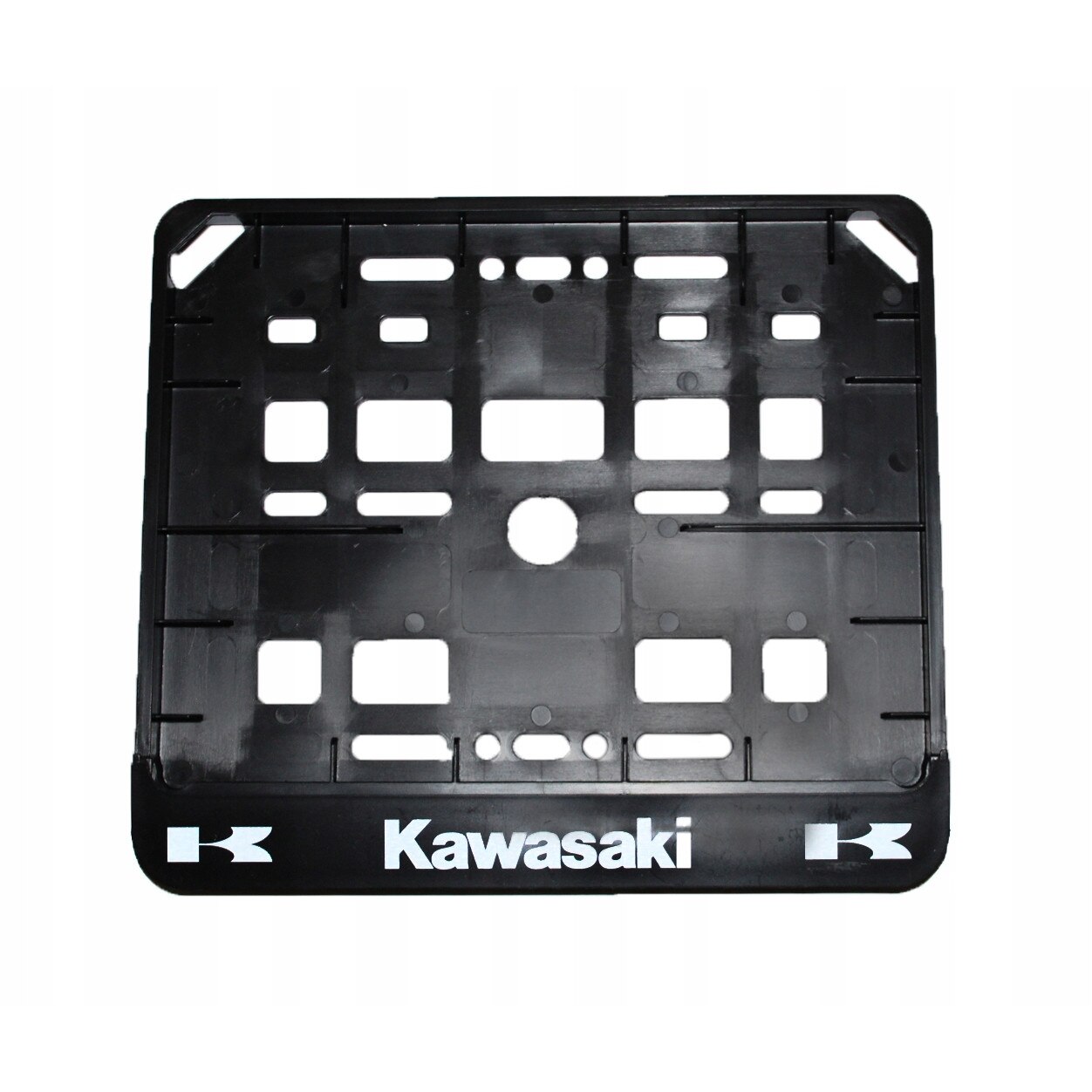 Suport numar inmatriculare Moto AMPARTS pentru Kawasaki, Negru