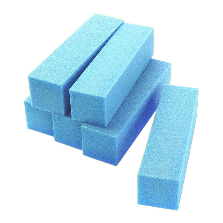 Pila polish unghii, Bass Cosmetics, Granulatie 180, Albastru