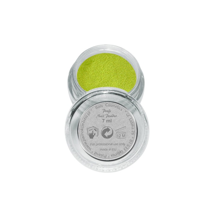 Pudra acrilica, Bass Cosmetics, Verde 41, 7 ml