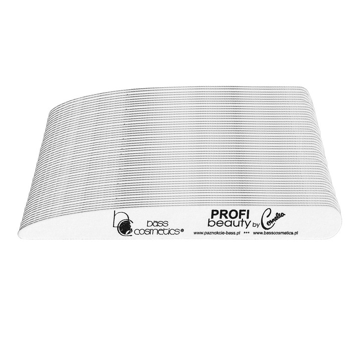 Set de 100 pile cosmetice, Bass Cosmetics, Alb