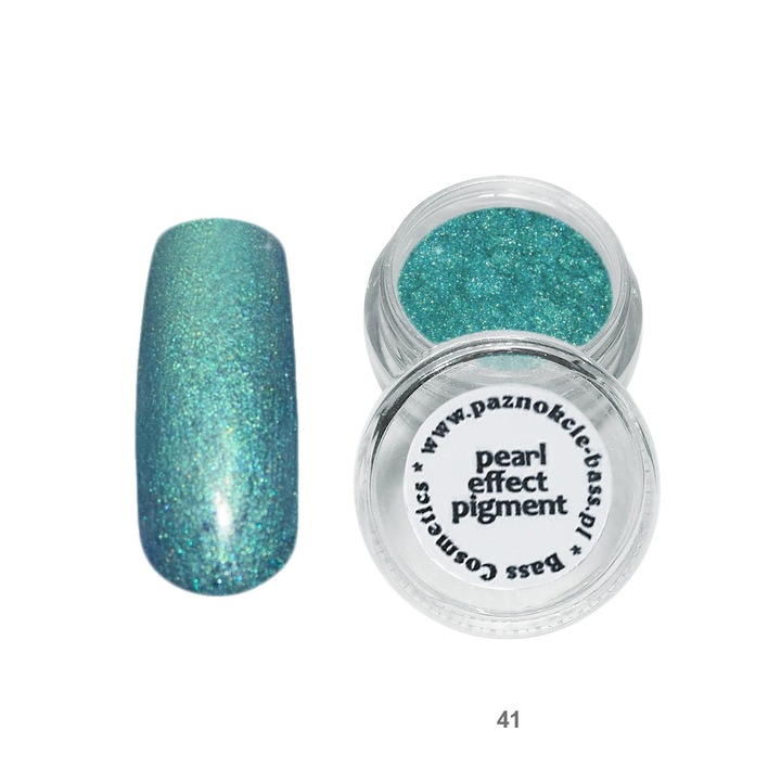 Pearl pigment, Bass Cosmetics, Türkiz 41, 7 ml