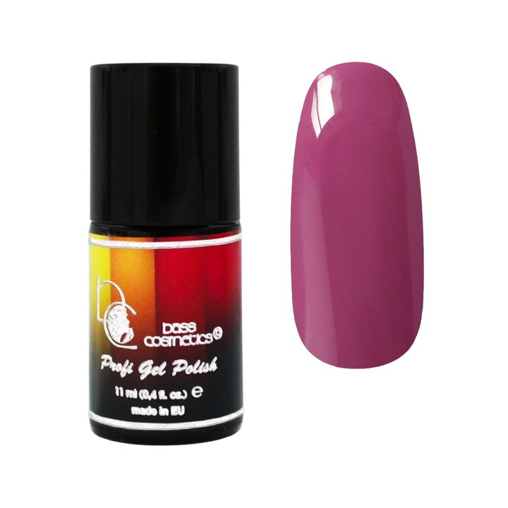 Oja semipermanenta, Bass Cosmetics, culoare magenta, 11ml