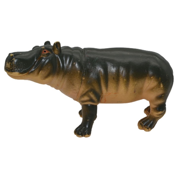 Figurina Hipopotam 17 cm Mini Junior F070923-6, Negru