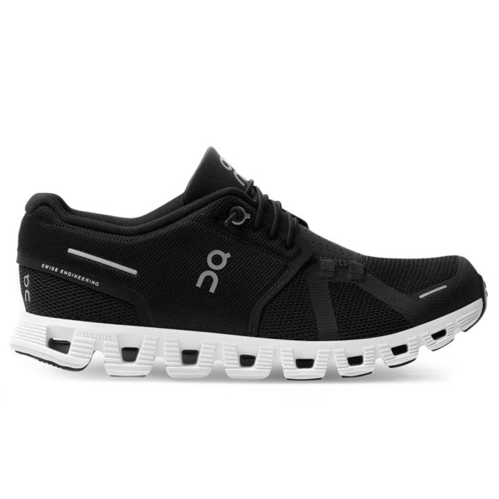 Pantofi sport dama On Running, Textil, Negru, Negru, 43