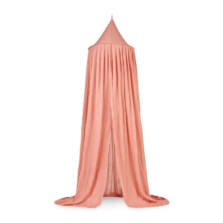 Baldachin pentru patut, Jollein, Poliester/Bumbac, Roz, 245 cm