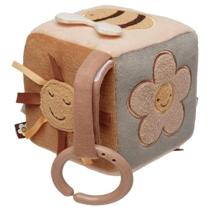 Интерактивна играчка за бебета, Jollein, 12 см, кафява