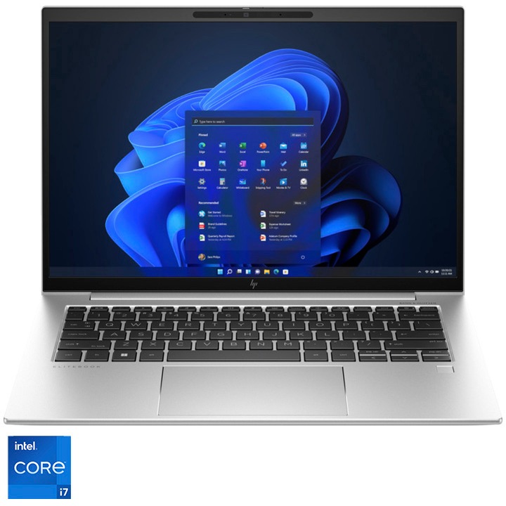 Laptop HP EliteBook 840 G10 cu procesor Intel® Core™ i7-1360P pana la 5.0 GHz, 14", WUXGA, IPS, 16GB DDR5, 512GB SSD, Intel® Iris® Xe Graphics, Windows 11 Pro, Pike Silver
