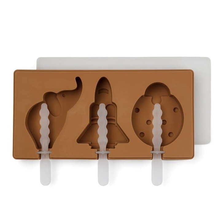 Matrita din silicon pentru inghetata, NUUROO, Maro
